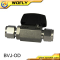 3 way ss 316 compression fitting ball valve